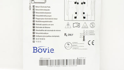 Bovie Medical ESREC-1 Disposable Split Adult Return Electrode Pads w/Cable